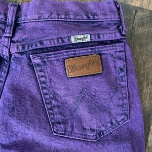 Vintage purple wranglers